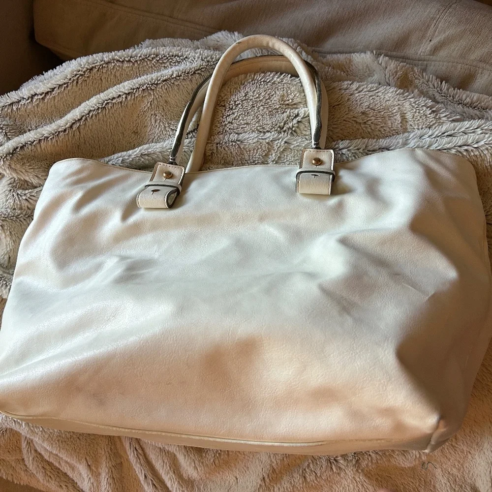 Chloe Eclipse Cream-colored Commuter Tote, Vintage - Picture 3 of 15